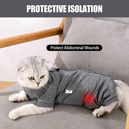LIANZIMAU Cat Surgical Recovery Suit Professional for Male Female Dog