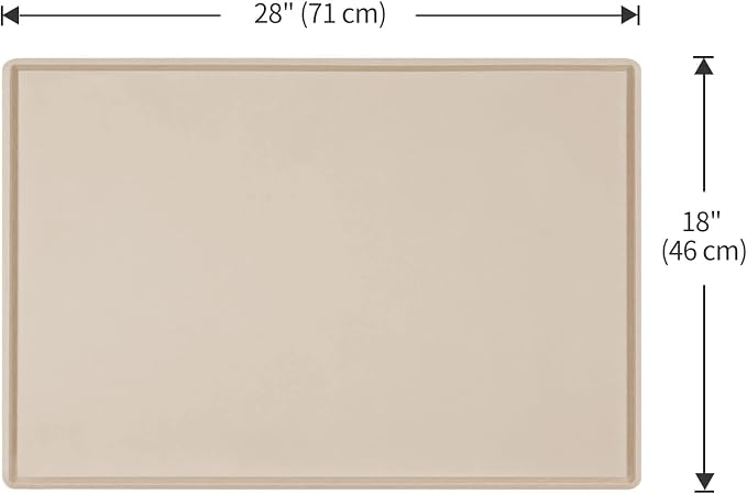 Dog Food Mat, Silicone Waterproof Food Tray, Non Slip Pet Bowl Mats Placemat - Image 5