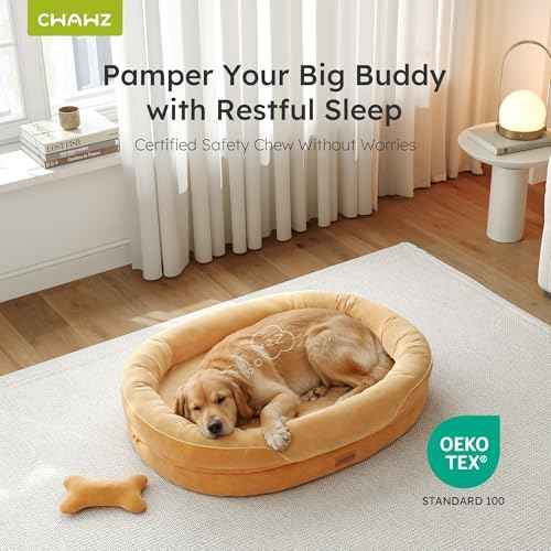 CWAWZ XL Orthopedic Dog Bed, Extra Large Dog Bed, Dog Sofa for Large