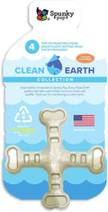 Spunky Pup Clean Earth Recycled Crossbones | Made in USA | Made from 100% by SpunkyPup