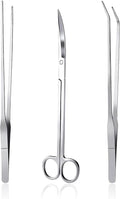 3 in 1 Aquarium Aquascape Tools Kit Long Stainless Steel Aquarium Tank Aquatic by KnR+Harmony