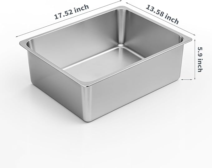 Kirecoo Stainless Steel Cat Litter Box - Image 2