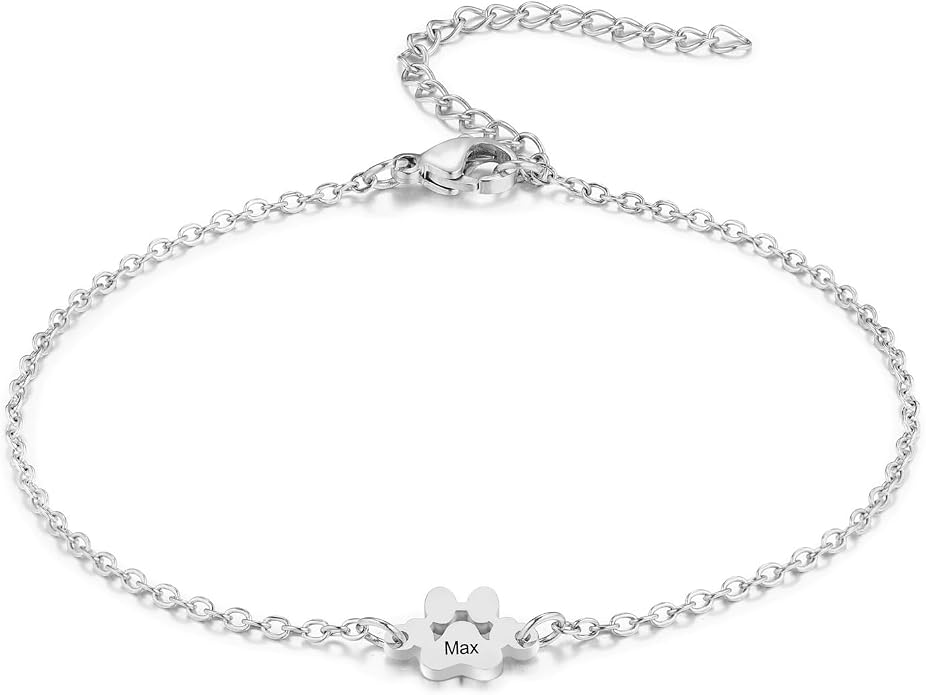 MeMeDIY Personalized Paw Print Bracelet by MeMeDIY