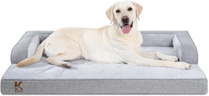 KSIIA Washable Dog Bed XXL Senior Dog, Orthopedic Warm Soft Pet Sofa Waterproof by KSIIAPetProducts