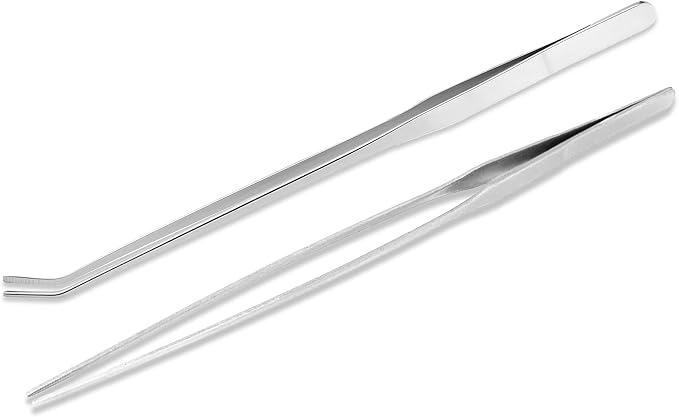 Mandala Crafts 15 Inches Silver Stainless Steel Straight and Curved Aquarium - Image 2