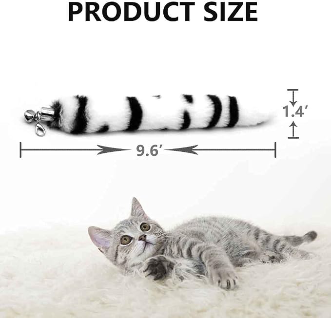 LASOCUHOO Cat Worm Toys, Interactive Cat Wand Replacement, Wand Refill - Image 2