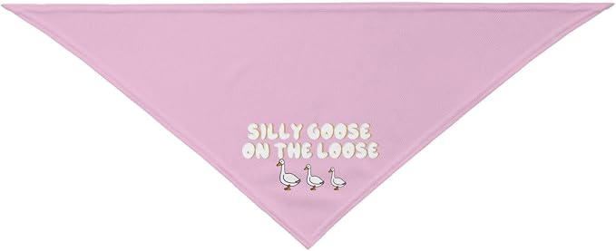 Silly Goose on The Loose Triangle Dog Bandana, Summer Bandana Funny Triangle - Image 9