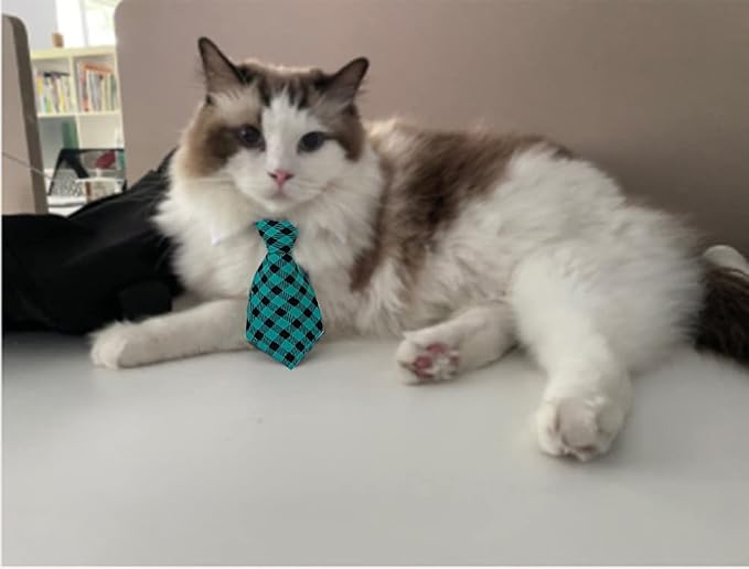 4 Pieces Pets Dog Cat Bowtie Pet Costume Adjustable Formal Necktie Collar - Image 4