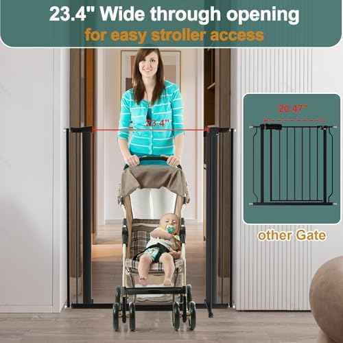 AiWMGL 40.55" Tall, 53.74-61.61 Inch Wide, 1.37" Ultra Narrow Spacing