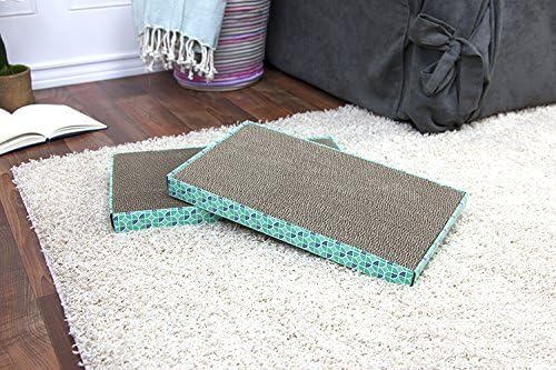 Kitty City Cat Scratcher– 2-Pack Durable Corrugated Cardboard Scratch Pads - Image 8