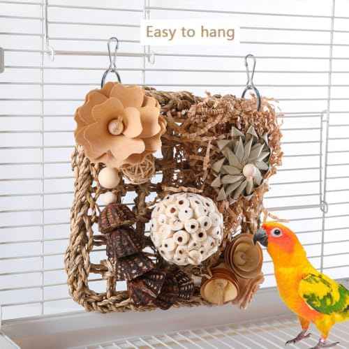 Bird Foraging Toys Natural Bird Toys Conure Toys Parrot Shredding
