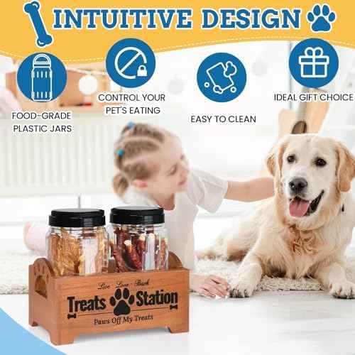 Dog Treat Container Dog Food Container for Dog Food Storage, Farmhouse
