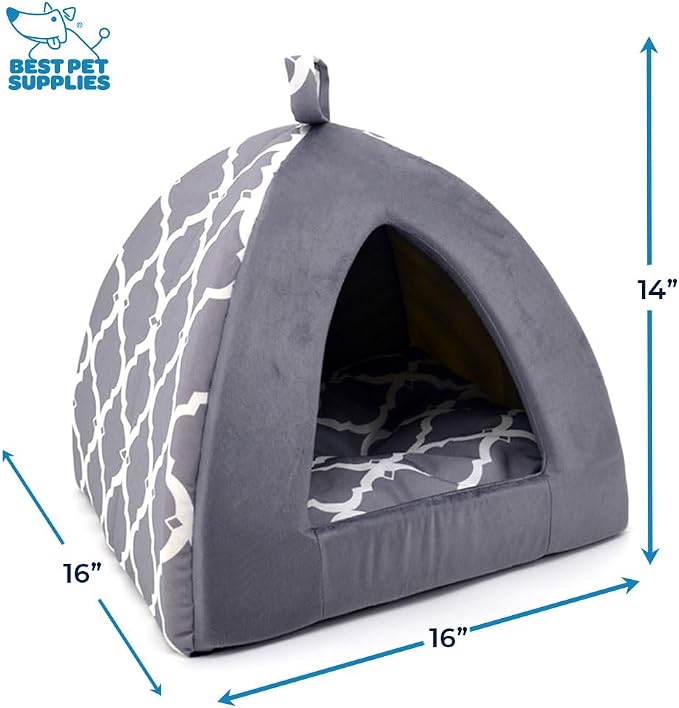 Best Pet Supplies Dog House Bed Crate Mat Tent Indoor Round Soft Plush - Image 3