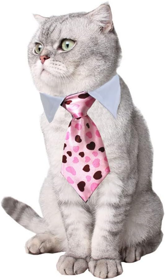 4 Pieces Pets Dog Cat Bowtie Pet Costume Adjustable Formal Necktie Collar - Image 2