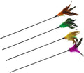 4 PCS Interactive Cat Teaser Wand by IUHKBH