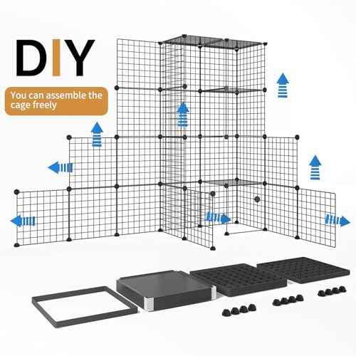 Oneluck 55 Inch Catio Outdoor Cat Enclosure with Super Large Enter