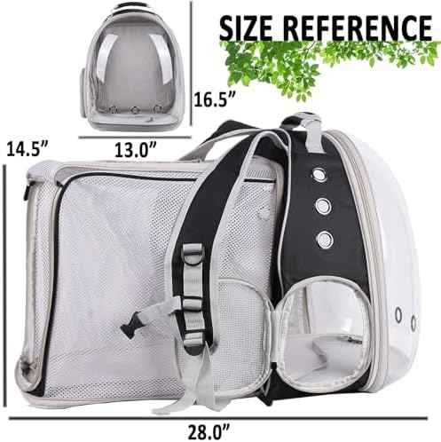 Square Back Extension Pet Backpack Carrier for Cat and Small Puppy up