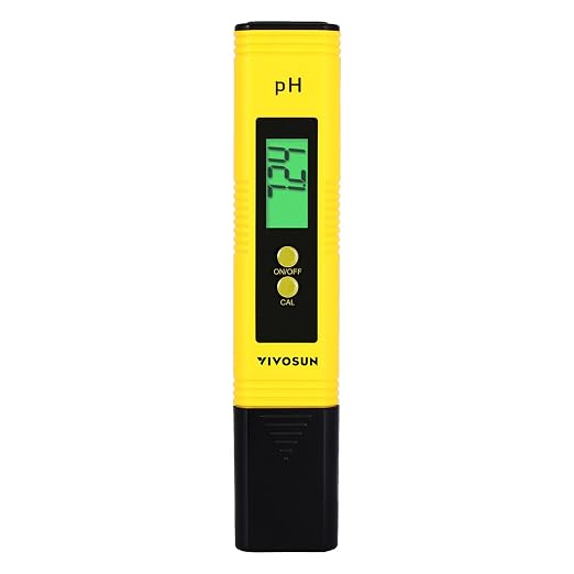 VIVOSUN Digital pH Meter, 0.01pH High Accuracy Pen Type pH Tester by VIVOSUN