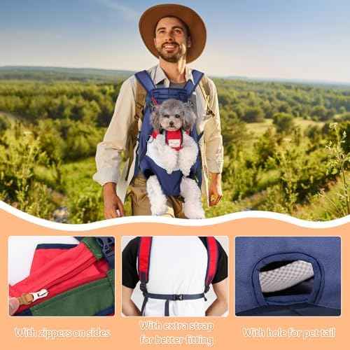 Dog Backpack Carrier Small Dog Backpack, Pet Dog Front Backpack Legs