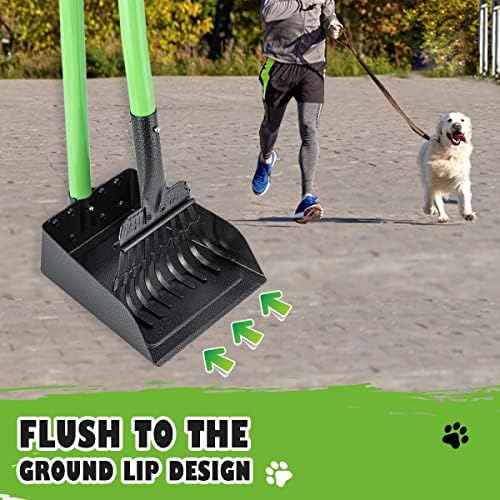 MXF Pooper Scooper, Dog Pooper Scooper Long Handle Stainless Metal