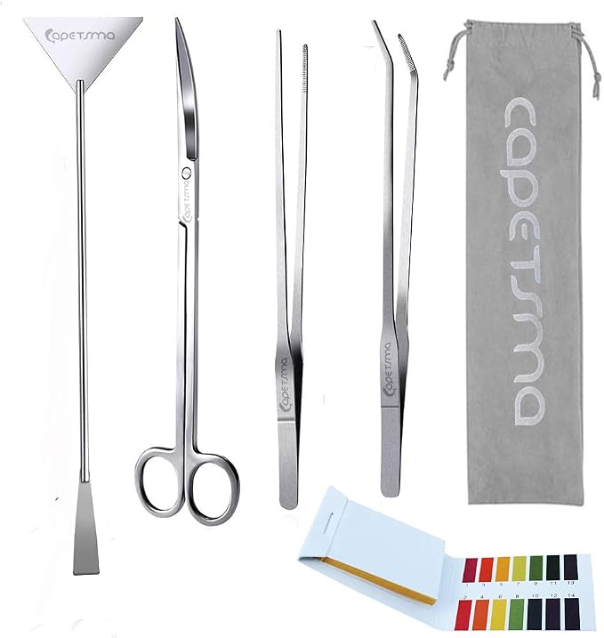 Capetsma Aquascape Long Stainless Steel Plant Tools Set by capetsma