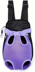 Pet Dog Carrier Backpack, Portable Breathable Mesh Chest Carrier, Polyester by Unknown