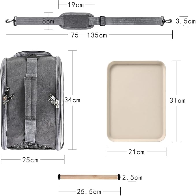 Bird Travel Carrier Portable Parrot Carry Transport Bag - Image 7