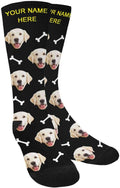 MyPupSocks Custom Personalized Photo Pet Face Socks, Cat and Dog Tracks Paws by MyPupSocks