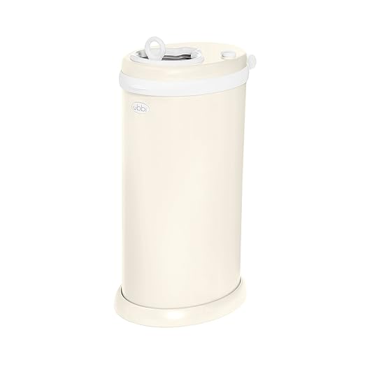 Ubbi Stainless Steel Diaper Pail, Odor Locking, No Special Bag Required by Ubbi