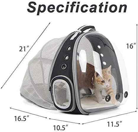 Cat Bubble Backpack with Fan, Fit up to 12 lbs, Space Capsule