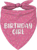 Happy Birthday Dog Bandana, Adjustable Triangle Dog Bandana by Unknown