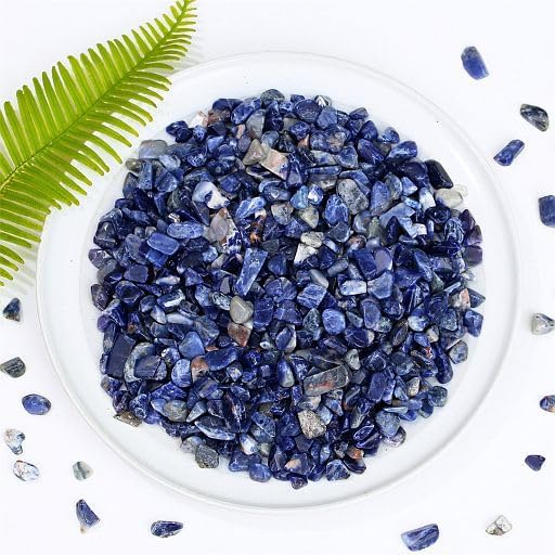 YATOJUZI Blue Sodalite 1LB Aquarium Gravel Rocks Bulk Wholesale Tumbled - Image 2
