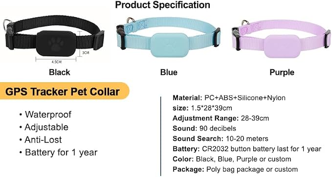 PawsPath GPS Tracker Collar, Unlimited Range Waterproof Pet Cat Dog Anti-Lost - Image 6