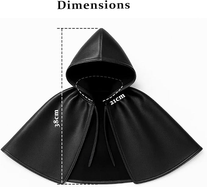 Black Bat Cat Mask and Cloak Costume - Image 5