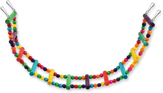 DS. DISTINCTIVE STYLE Bird Ladder Toys Coloured Flexible Parrot Swing Bridge by dsdistinctivestyle