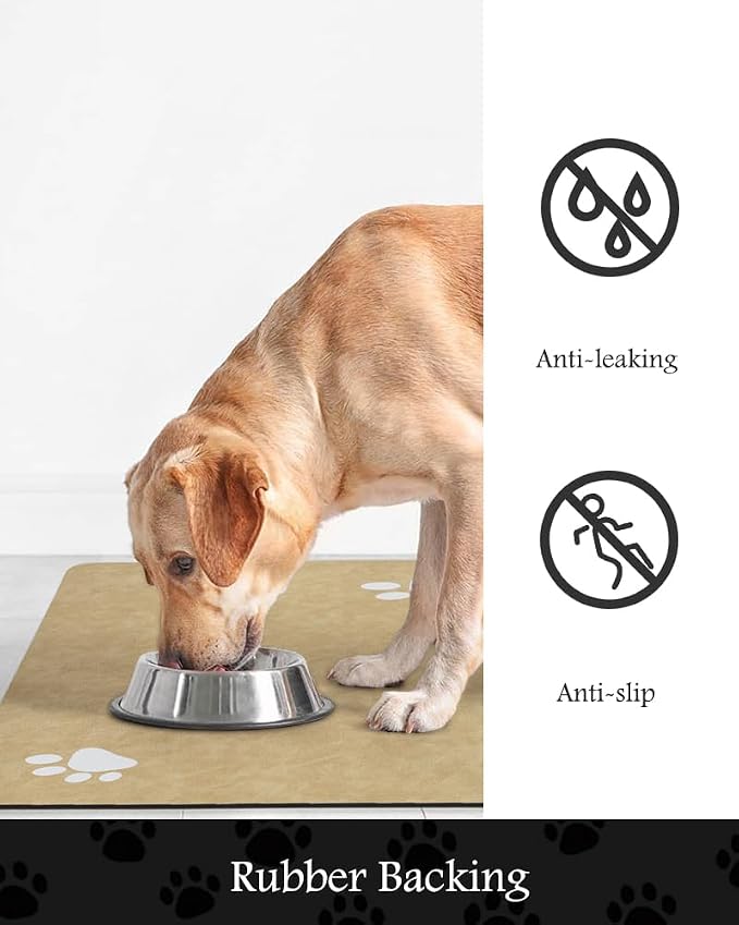 Pet Feeding Mat-Absorbent Dog Mat - Image 5
