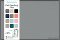 Dog Food Mat - 24x15 Raised Edges Dogs Mat by PETHAPPILY