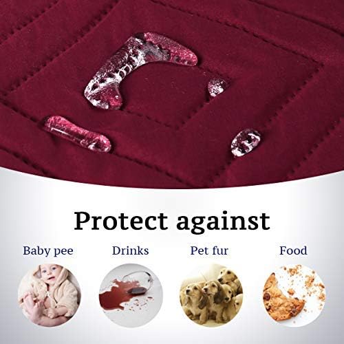 H.VERSAILTEX Reversible Chair Cover Furniture Protector Anti-Slip Couch Cover - Image 3