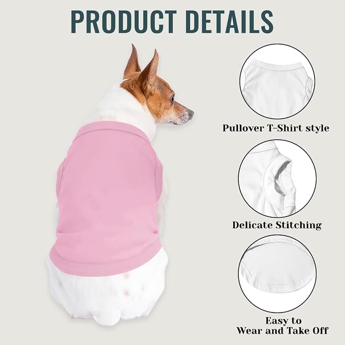 Custom Dog Shirt Pet T Shirts for Small Medium Large Dogs Customized Clothes - Image 4