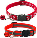 2 Pack Cat Collars Quick Release Reflective Kitten Collar by Unknown