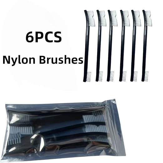 6-Pack Small Wire Brush Pro Kit: Nylon Bristles - Image 5