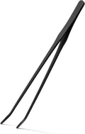 Mandala Crafts 15 Inches Black Stainless Steel Curved Aquarium Tweezers by MandalaCrafts