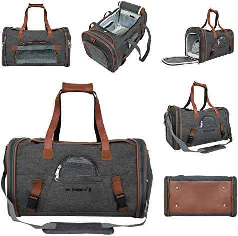 Mr. Peanut's Airline Approved Soft Sided Pet Carrier, Low Profile Gold