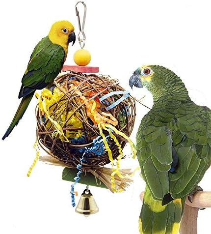 EBaokuup 2 Pack Bird Chewing Toys Foraging Shredder Parrot Cage Shredder - Image 4