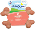 Chew’EMS X Bone Dog Chew Toy for Aggressive Chewers – Long-Lasting Salmon by Chewems