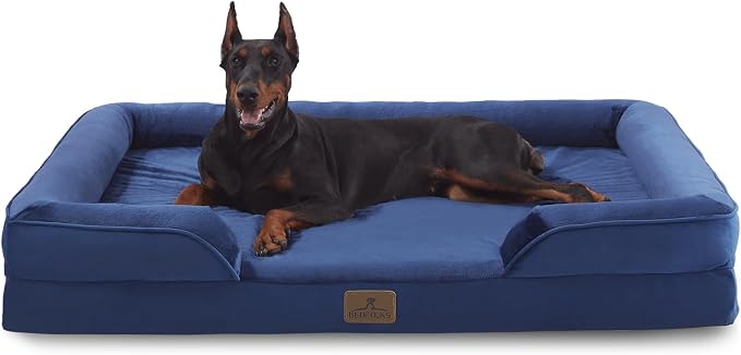 Bedfolks Orthopedic Dog Bed XXL, Waterproof Dog Sofa Bed by Bedfolks