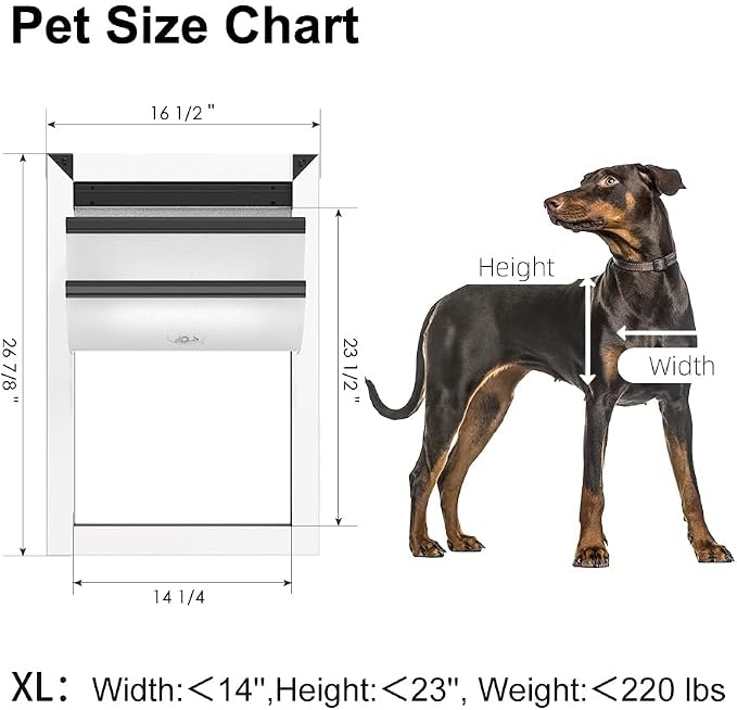 Rescumascer Aluminum XL Dog Door - Image 5