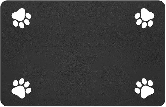 Pet Feeding Mat-Absorbent Pet Placemat by Incenseburner