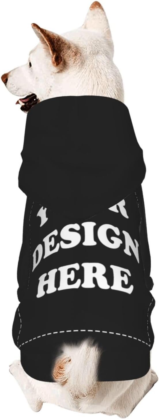 Dog Clothes, Custom Dog Hooded Sweatshirt, Personalized Pet Costume Robe Shirt by KMITBPN