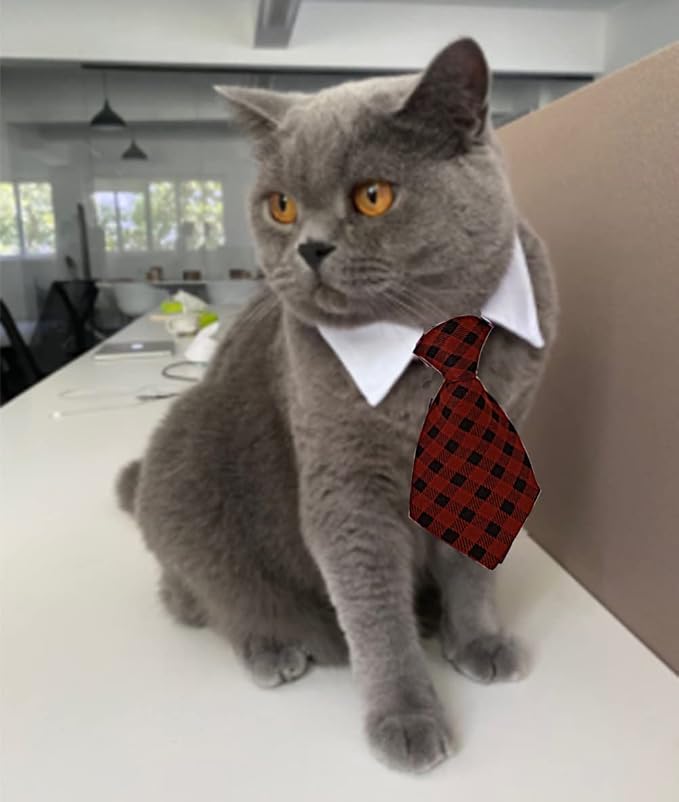 4 Pieces Pets Dog Cat Bowtie Pet Costume Adjustable Formal Necktie Collar - Image 5